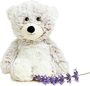 Marshmallow Bear Warmies - Cozy Plush Heatable Lavender Scented Stuffed Animal