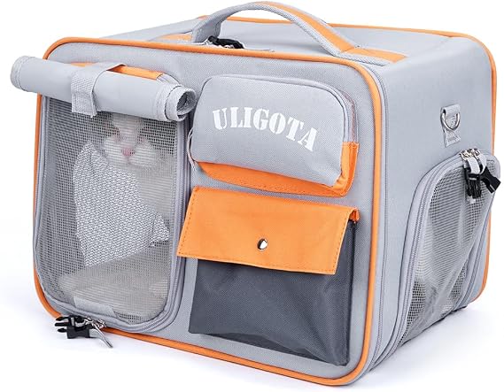 Backpacks for Pets Backpack Carrier for Cat and Small Dogs, Ventilated Dog Backpack Carrier | Airline Approved Cat Carrier | Cat Bag for Hiking Travel Camping Outdoor Use
