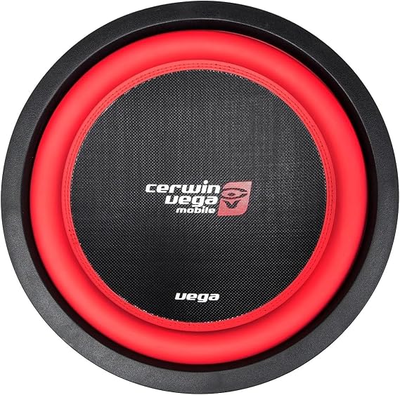 CERWIN-VEGA! Vega Series 10" 400W RMS 2-Ohm DVC High-Performance Subwoofer - Powerful Car Audio System Subwoofer, Deep Bass, Easy Installation, Durable Design for Enhanced Car Audio V102DV2