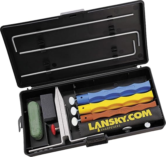 Sharpening System-Finishing | Controlled-angle design, Ultra-fine and hyper-fine hones, Leather strop