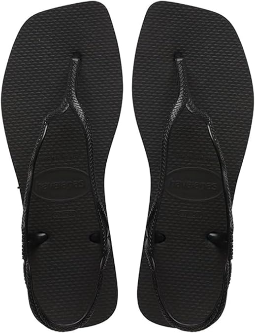 Havaianas - Soleil, Elegant, Durable, and Comfortable Sandals, T-Strap Style, Back Closure, Wavy Straps, and Square Edged Sole, Women
