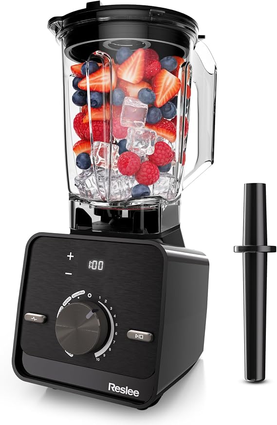 Countertop Blender for Kitchen, 30000RPM Professional Blender for Smoothies with 56oz TritanTM Jar, 10-Speed Control & 6 Preset Menus for Smoothies, Protein Shakes, Hot Soup, Nut Butter & Ice Crush