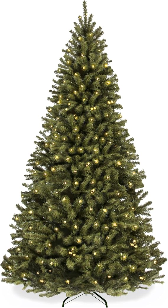Best Choice Products 6ft Artificial Christmas Tree with LED Twinkling Lights, Pre-Lit Spruce Realistic Holiday Xmas Decor, 250 Lights, 798 Tips