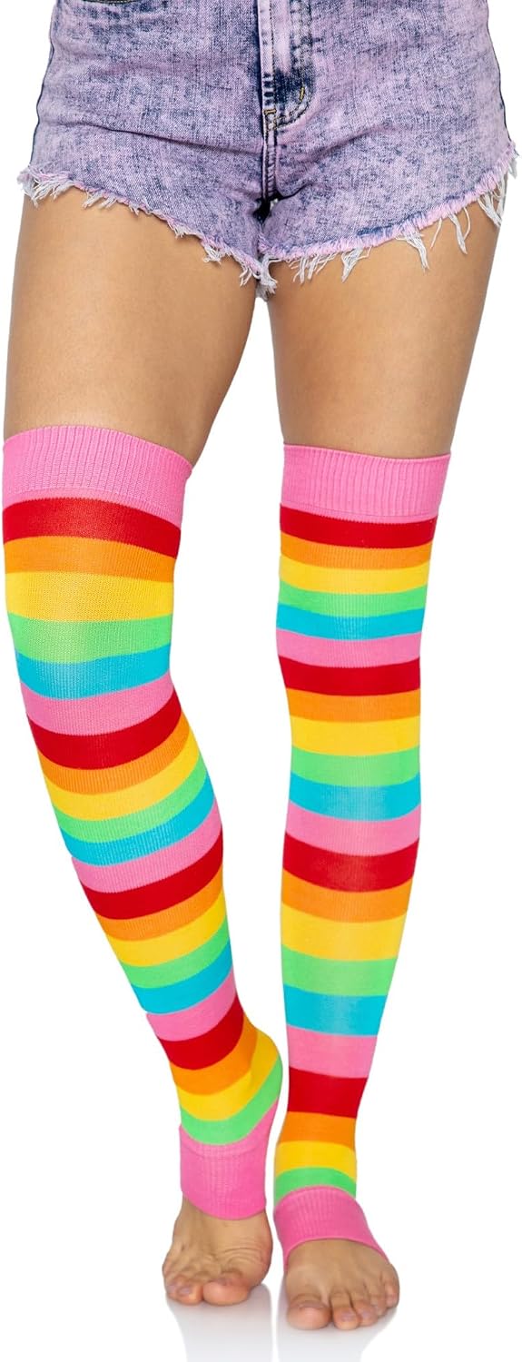 Leg Avenue Womens Extra Long Ribbed Knit Footless Leg Warmers