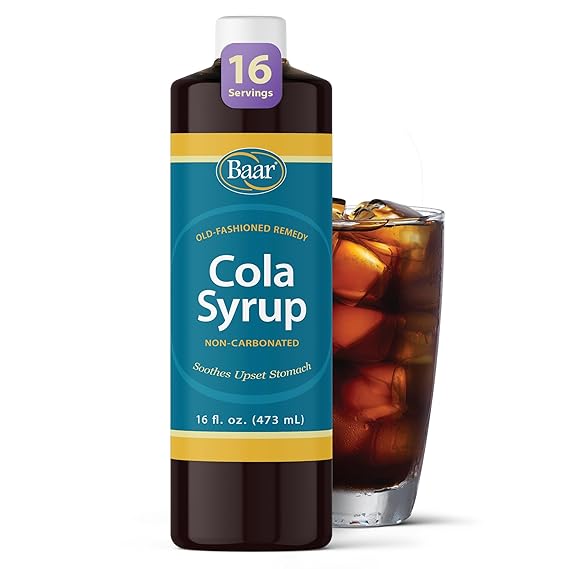 Baar Products - Cola Syrup - Soothes Stomach, Relieves Digestive Distress - Supports Kidney, Bladder - No Carbonation - 16 oz