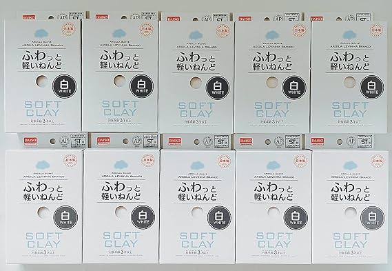 Soft clay set pack of 10 (1, whtie)