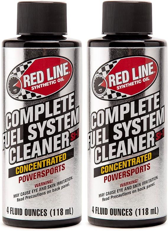 Red Line 60102 Complete Powersports Fuel System Cleaner - 4 Ounces (2 Pack)