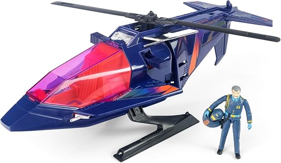 The Loyal Subjects M.A.S.K. High Tech Helicopter with Miles Wolf Mayhem Action Figure