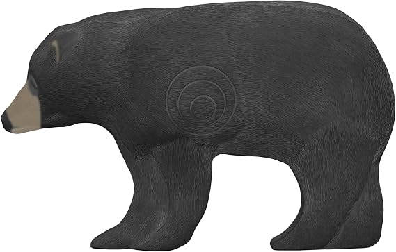 SHOOTER Bear 3D Archery Target, 375 FPS Rated, Lifelike Solid Body Design for Realistic Practice, Scoring Ring in Vitals, Includes Ground Stakes, 24 W x 38 W Size