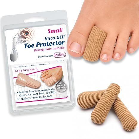 Pedifix Visco-GEL Toe Protector, Gel Cap for Corns & Hammer Toe Small
