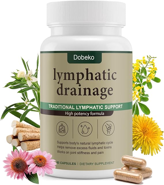 Lymphatic Drainage Supplements Capsules Support Fluid Balance
