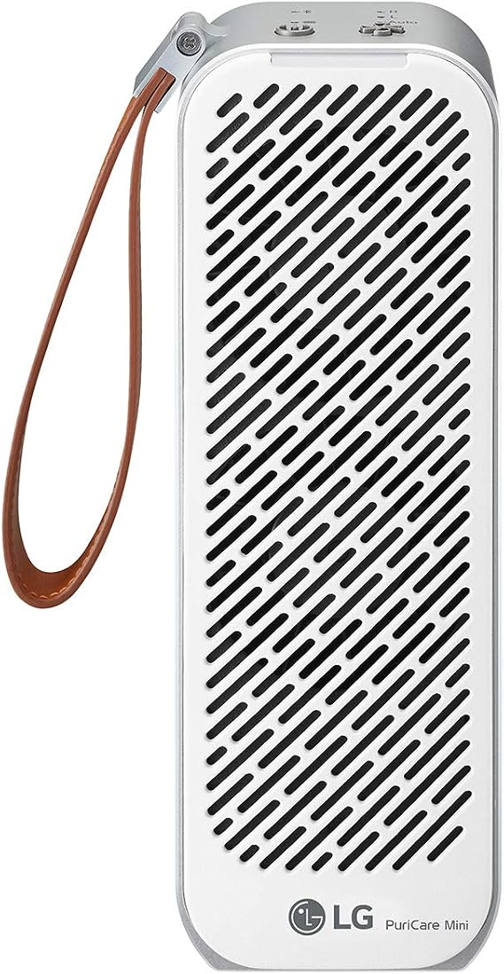 LG PuriCare Mini Small Lightweight Ultra Quiet Portable Air Purifier for filtering ultra-fine dust and small particles in the Home Bedroom Office Airplane Train Car or On the Go, White (AP151MWA1)