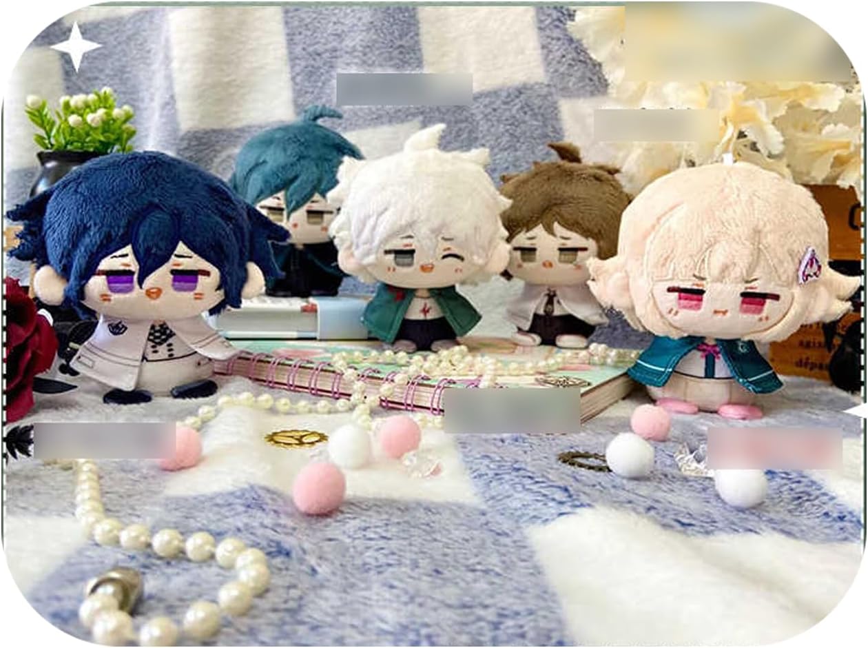 Danganronpa Goods, Oma Kokichi, Chiaki Nanai, Komaga To, Sumui Higata Zaihara Plush Doll, Stuffed Animal, Bun, Cotton Doll, High Elastic, Fluffy, Healing Type, Cosplay Accessory, Soft, Present