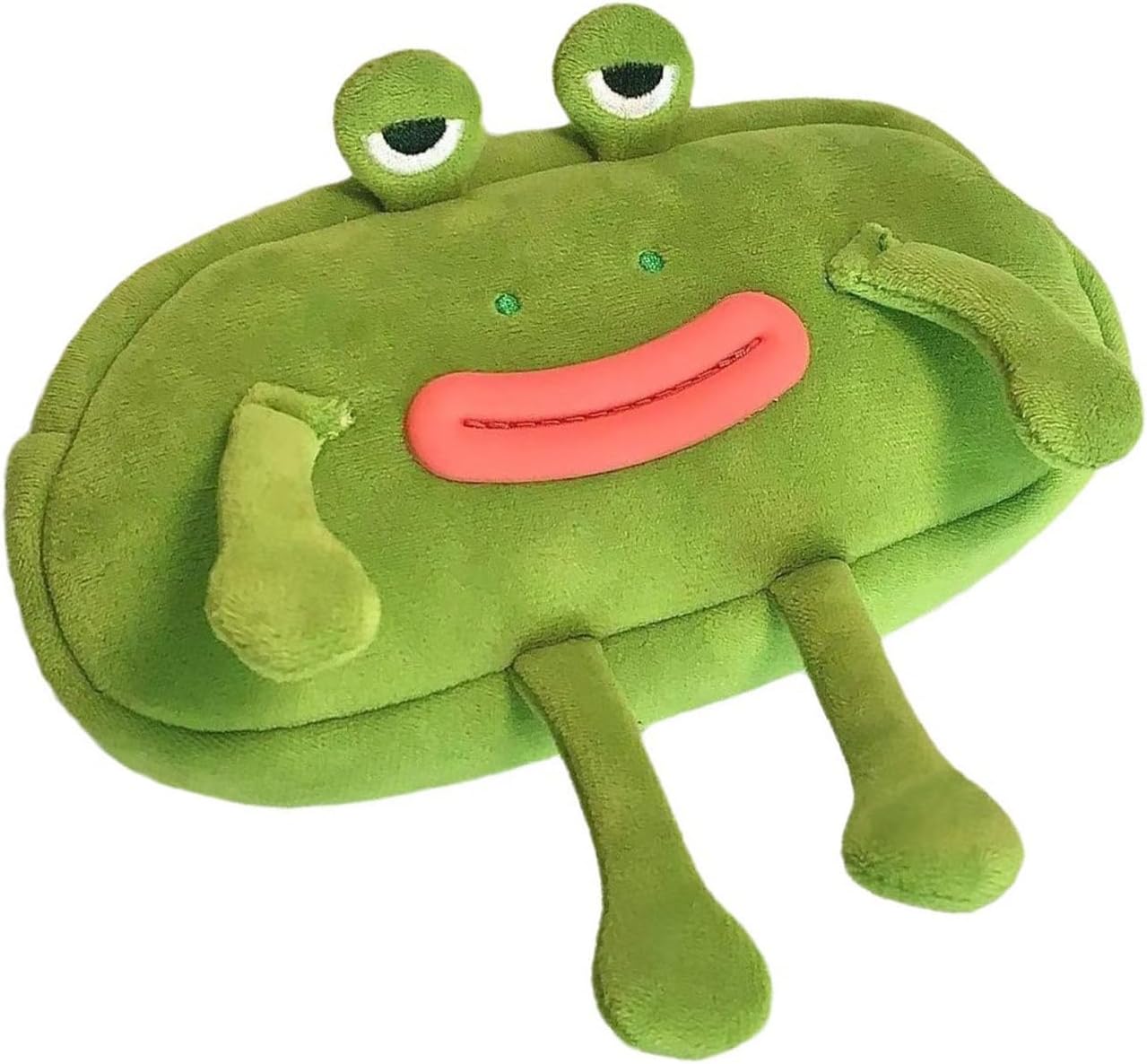 Cute Frog Pencil Pouch Frog Pencil Case - Funny Big Mouth Frog Plush Animal Stationery Pouch - Cute Cartoon make up a cosmetic bag for school supplies