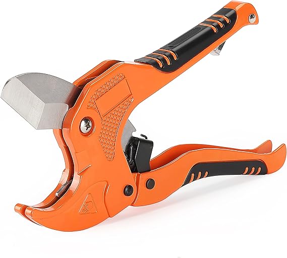 Bates- PVC Pipe Cutter, Cuts up to 1-5/8", Ratchet Pipe Cutter