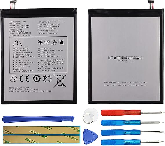 Duotipa Battery TLP040K7 Compatible with Alcatel A30 Tablet 4G LTE 9024W 8.0" with Repair Tool Kit