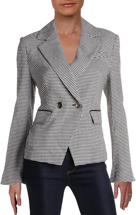 Rachel Zoe Womens Creation Double Breasted Blazer Jacket