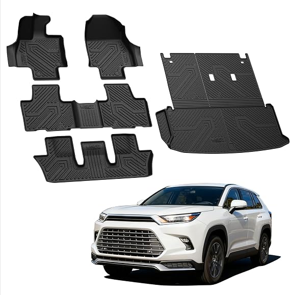 LASFIT Floor Mats for Toyota Grand Highlander 2024-2026 7&8 Seats