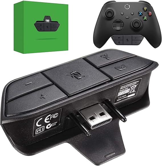 Headset Mic Adapter for Xbox One S X Elite 1 2 Series S X Game Controller