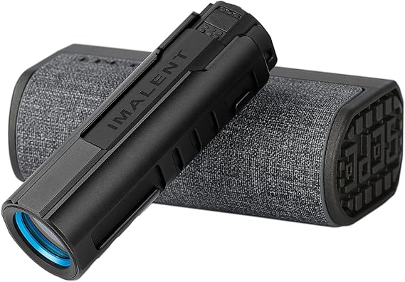 IMALENT LD35 LED Small Flashlight 1200 Lumens with Type-C Charging Box, Compact EDC Flash Light Powerful Handheld Flashlights for Home Camping (Black)