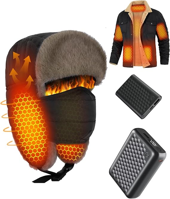 Wulcea Graphene Men Heated Jacket + Heated Hat