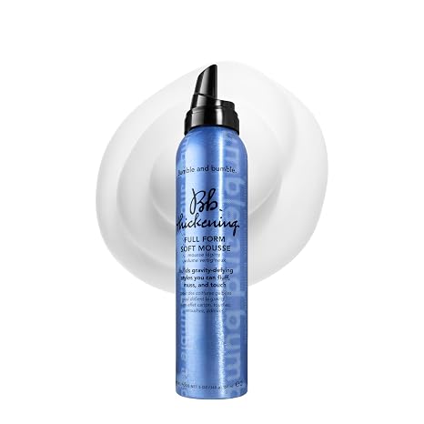 Bumble and bumble. Thickening Full Form Soft Hair Mousse | Volumizing Hair Mousse Adds Heat Protection and Soft Hold | Anti Frizz | For Fine to Medium Straight, Wavy Hair Types, 5 Ounce