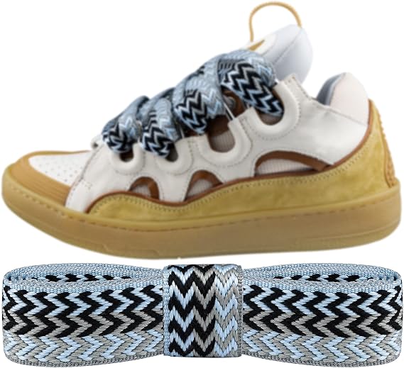 Endoto Shoe Laces for Lanvin Replacement Shoelaces Strings | 3CM Flat Laces | Material: Polyester