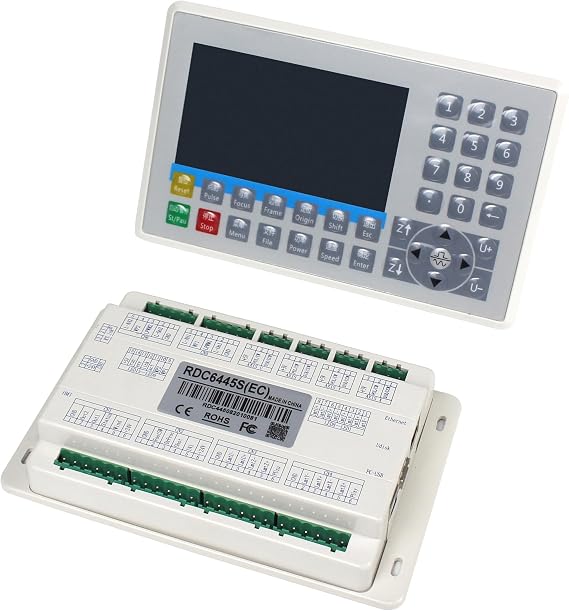 XUNKUANER Ruida Co2 Laser Controller Board Kit 6445S Co2 Laser Control DSP System for CO2 Laser Engraving Cutting Machine Upgrade RDC6445G