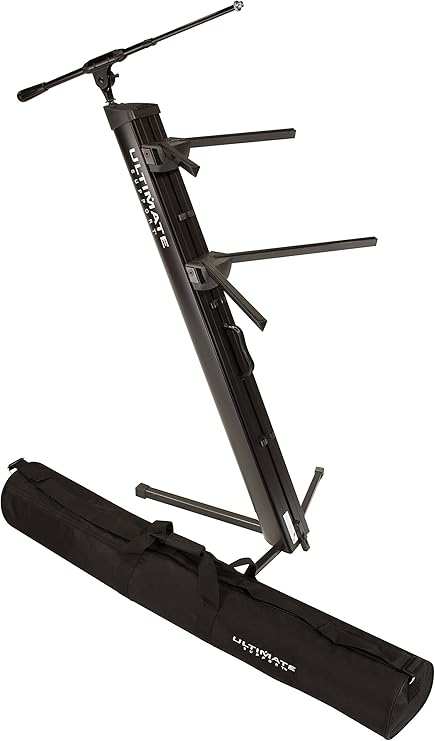 Ultimate Support APEX AX-48 Pro Plus Keyboard Stand w/ Boom Attachment, Ulti-Boom, and Professional Tote