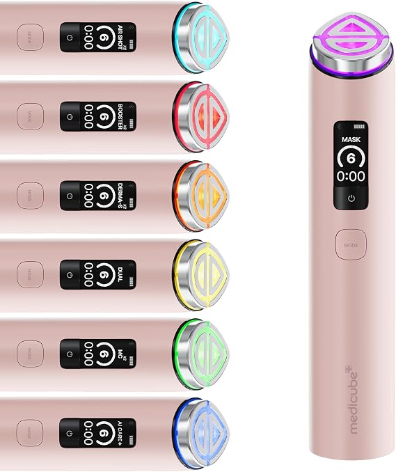 medicube Booster Pro X2™ - 7 in 1 Glow Beauty Device, 2X Glow Care, Pink