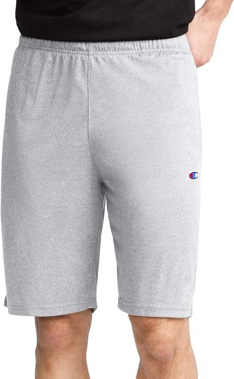 Champion Men's Lounge Shorts, Standard Fit, 9 Inch Inseam, Lightweight 100% Cotton, Available in Regular and Big & Tall