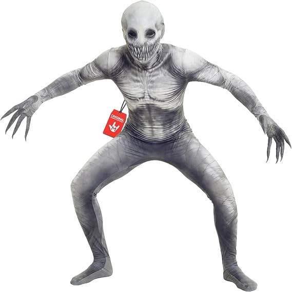 Morphsuits The Rake Costume for Kids, Zalgo Scary Halloween Costume for Boys, Creepy Kids Outfit, Fun Dress-Up, Small | Full-Body Spandex Morphsuit Costume for Kids, Comfortable Stretchy Fit, Great for Dress-Up, Perfect for Halloween