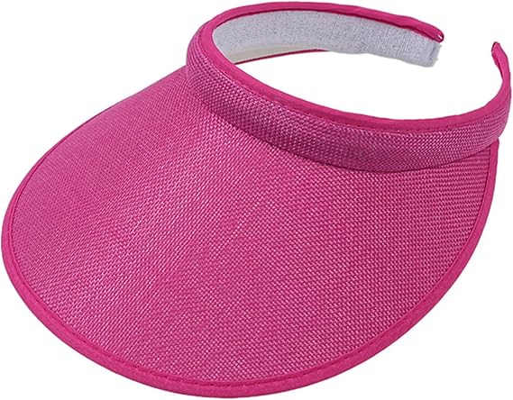 Sun Visors for Women ,Adjustable Cap Sports Sun Visors for Men,Clip-On Wide Brim Visor Hats