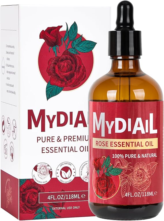 Rose Essential Oil Natural Premium Rose Oil for Skin - 118ml