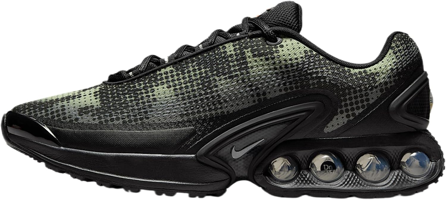 Nike Air Max Dn Men's Shoes (IB3078-010, Black/Olive Aura/Medium Olive/Metallic Silver) Size 8.5