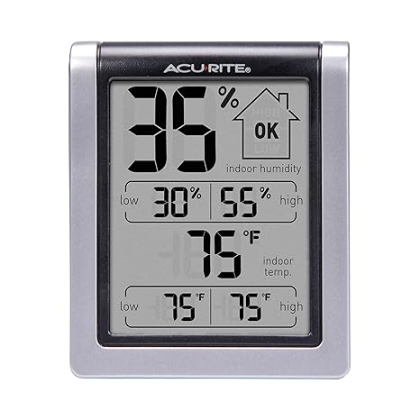 AcuRite Digital Indoor Thermometer and Hygrometer, Classic