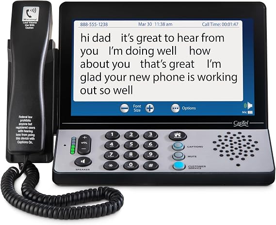 Hamilton CapTel 2400iSPNBT Large Touch Screen Captioned Telephone