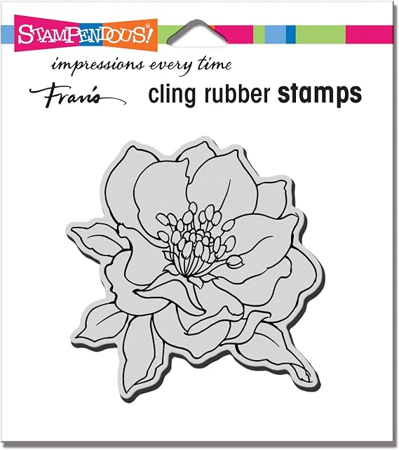 Stampendous Cling Rubber Stamp, Small Hellebore