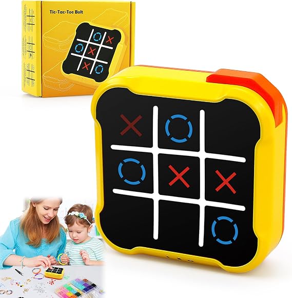 Tic Tac Toe Bolt Game, Noughts and Crosses, for Kids and Adults