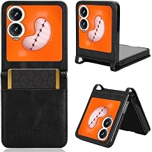 Microcase Tecno Phantom V Flip2 Retro Tasarım Kartlıklı Deri Kılıf-AL5119 (Kahverengi)