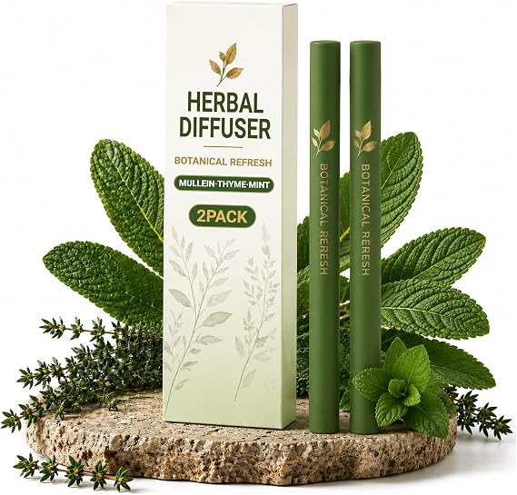 Herbal Diffuser Pen 2 Pack, Portable Botanical Blend for Relaxing Moments