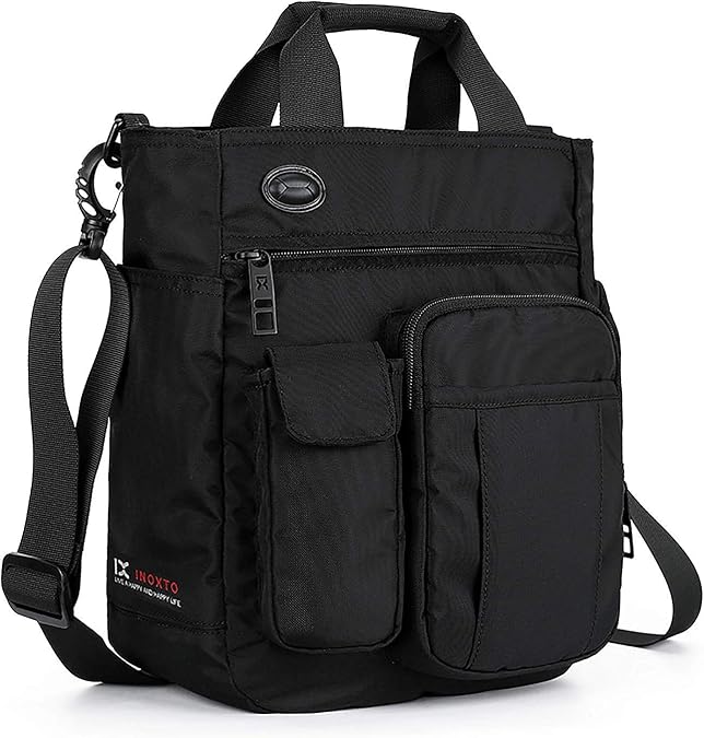 Nylon Crossbody Messenger Bag, Multifunctional Shoulder Bag, Laptop Bag for Men and Women Sport Travel Business