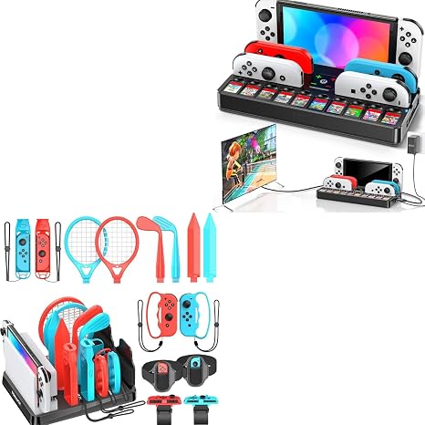 Switch Sports Accessories Bundle & Switch Docking Station for TV