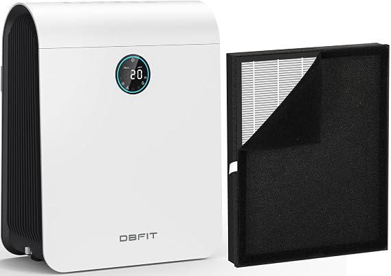 Air Purifiers for Home Large Room Up to 2390 ft2 AP-M1419 with Filter Replacement, DBFIT H13 True HEPA Air Purifiers Cleaner for Pets, Washable Filters, PM 2.5 Display and Auto Mode