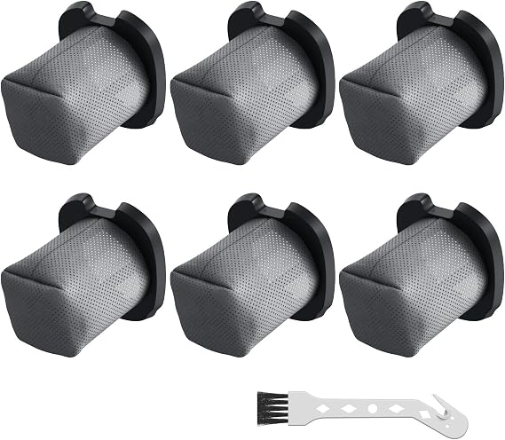 6 Pack CH701 Vacuum Filter For Shark Cyclone PET Handheld Vacuum | CH700, CH701, CH701C and CH700WM Vacuum Filter Replacement For Shark , Compare to Part# XDCFCH700