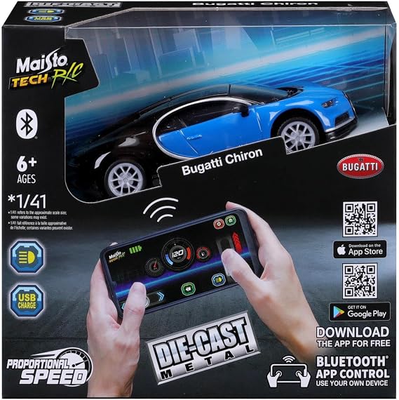 Maisto Tech R/C 1:41 Mini Metal Bugatti Chiron