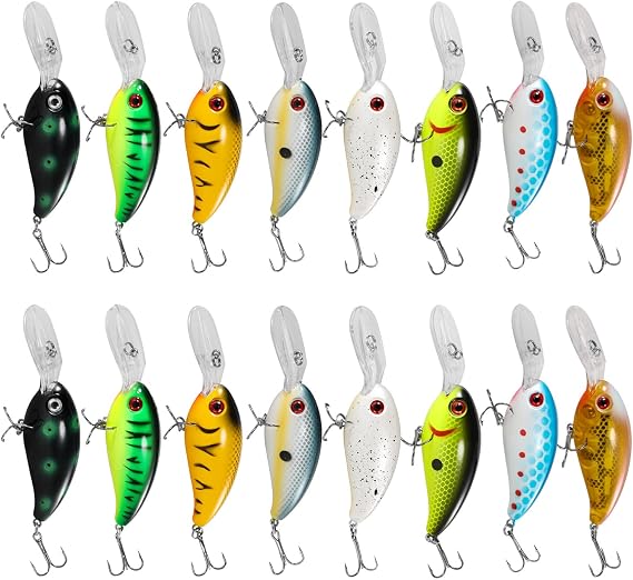 Fishing Lures Shallow Deep Diving Swimbait Crankbait Fishing Wobble Multi Jointed Hard Baits for Bass Trout Freshwater and Saltwater