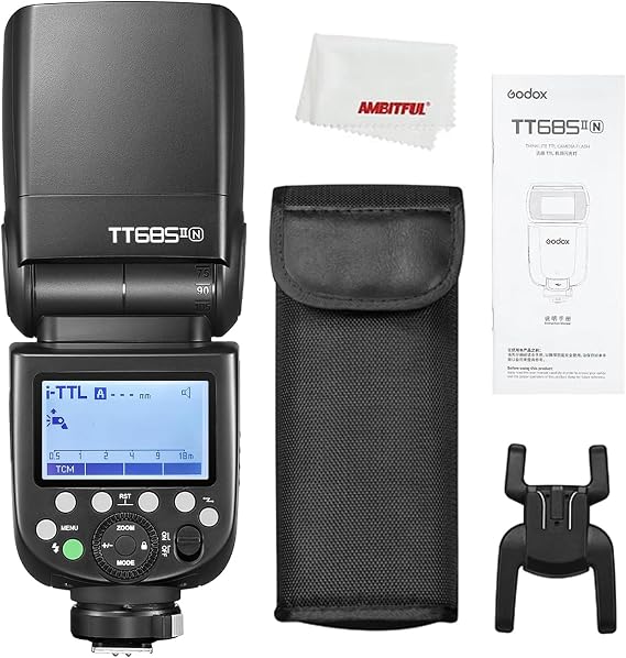 Godox TT685II-N I-TTL Speedlite High-Speed Sync Speedlite Flash,2.4G Wireless X System Compatible for Nikon for D800 D700 D7100 D7000 D5200 D5000 D8100