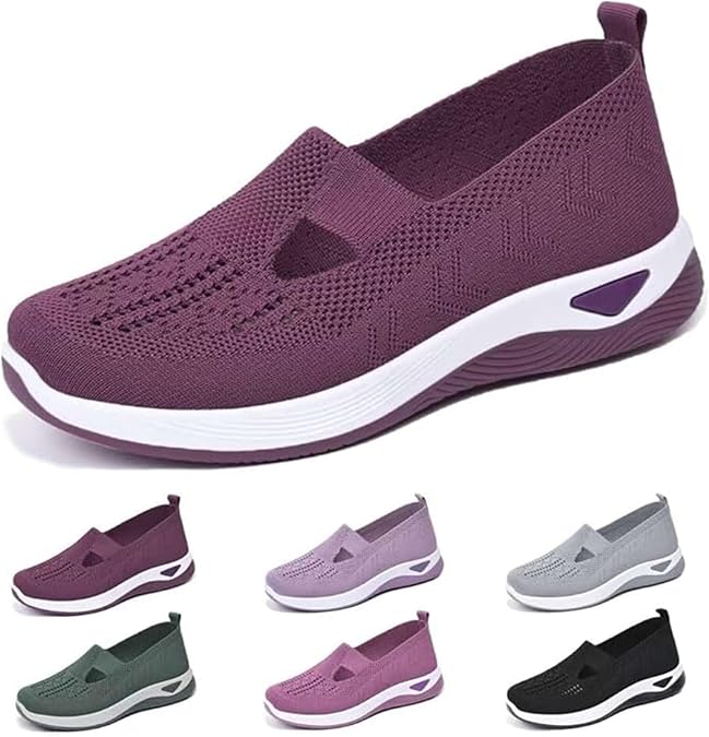 Orthopedic Sneakers for Women Trendy Wide Width Breathable Comfortable Non Slip Casual Walking Workout Gym Sneaker Shoes