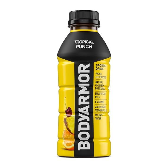 BODYARMOR Sports Drink Sports Beverage, Tropical Punch, 16 Fl Oz